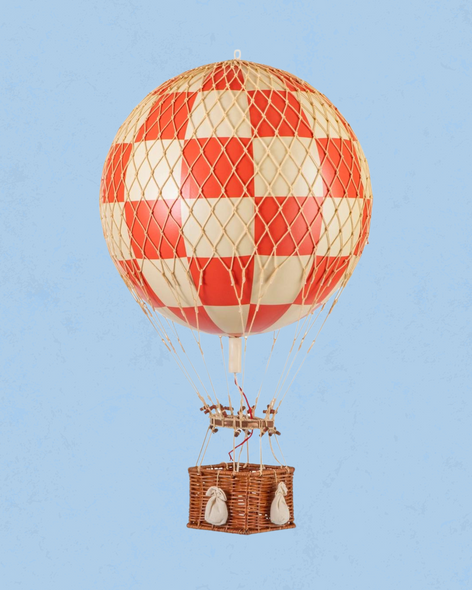 Big red check decorative air balloon