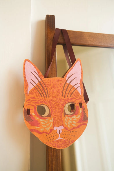 East End Press cat mask greeting card