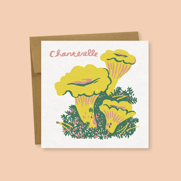 greeting card - chanterelle