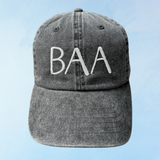 baa hat - black & white