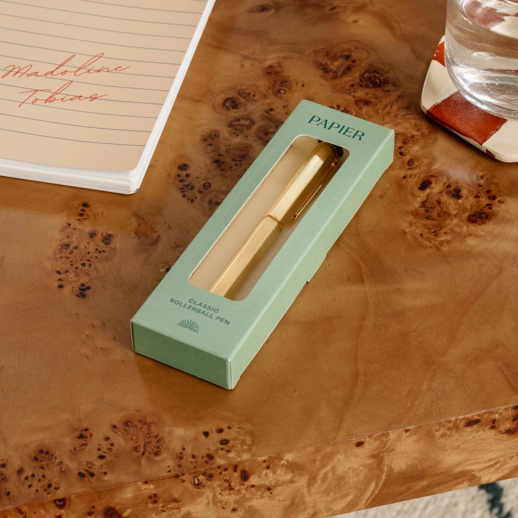 pen - hexagonal gold