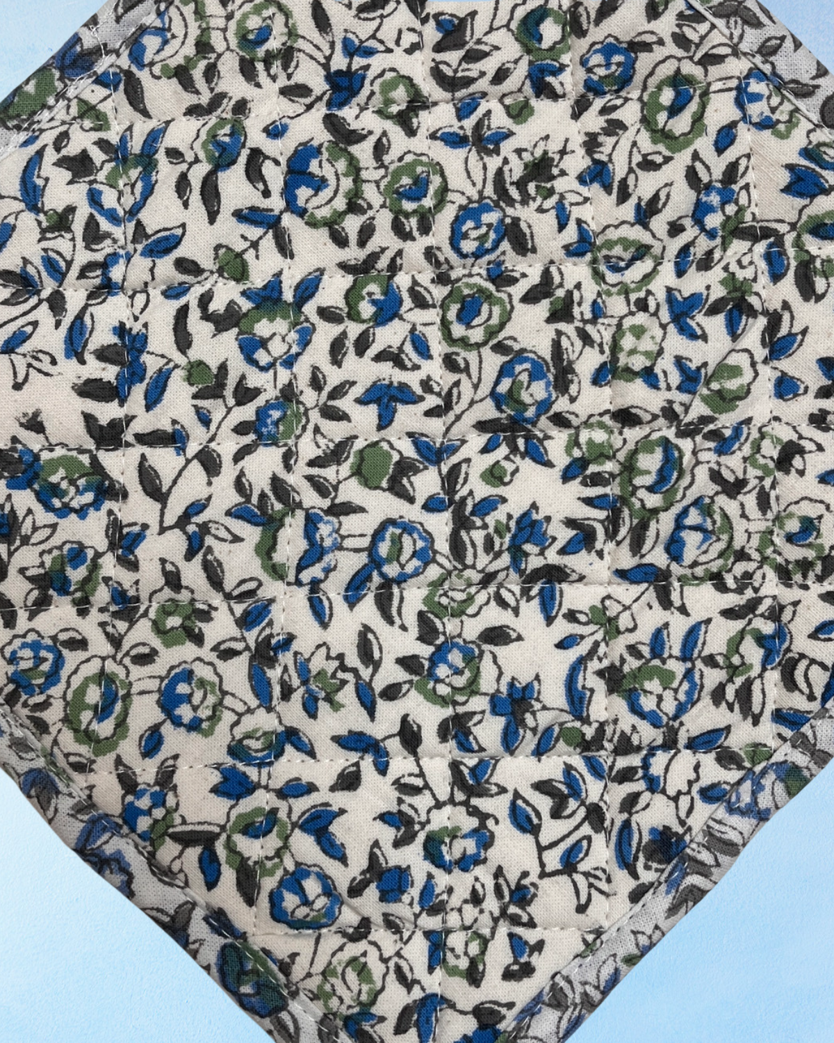 potholder - cornwall blue