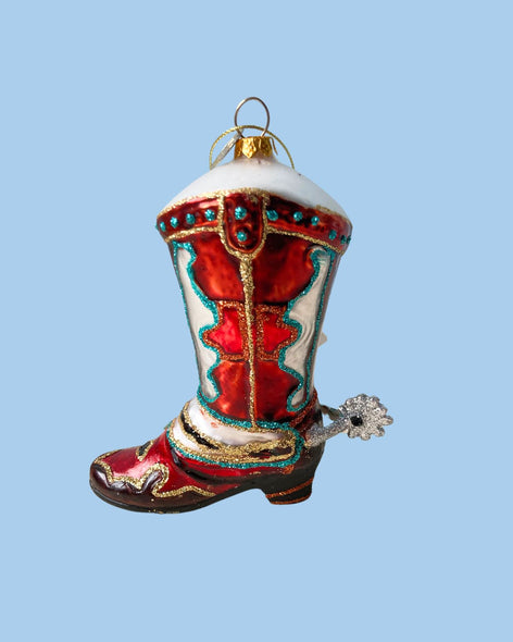 ornament - western cowboy boot