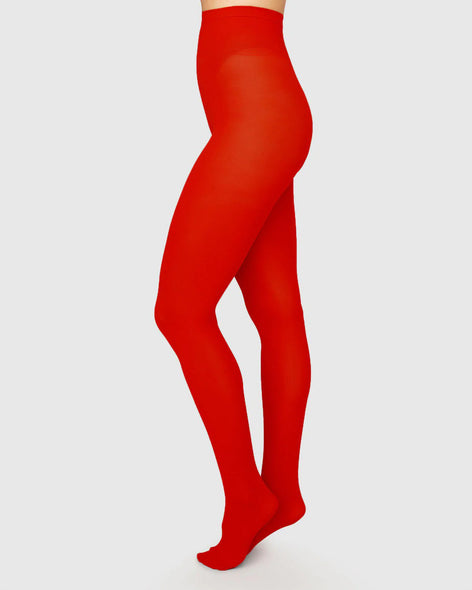 tights - olivia sharp red