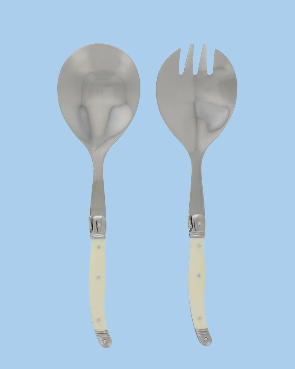 salad server set - faux ivory