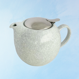 ceramic teapot - 23 oz - crackle blue