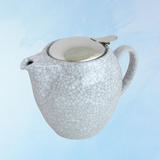 ceramic teapot - 19.6 oz: crackle lavender