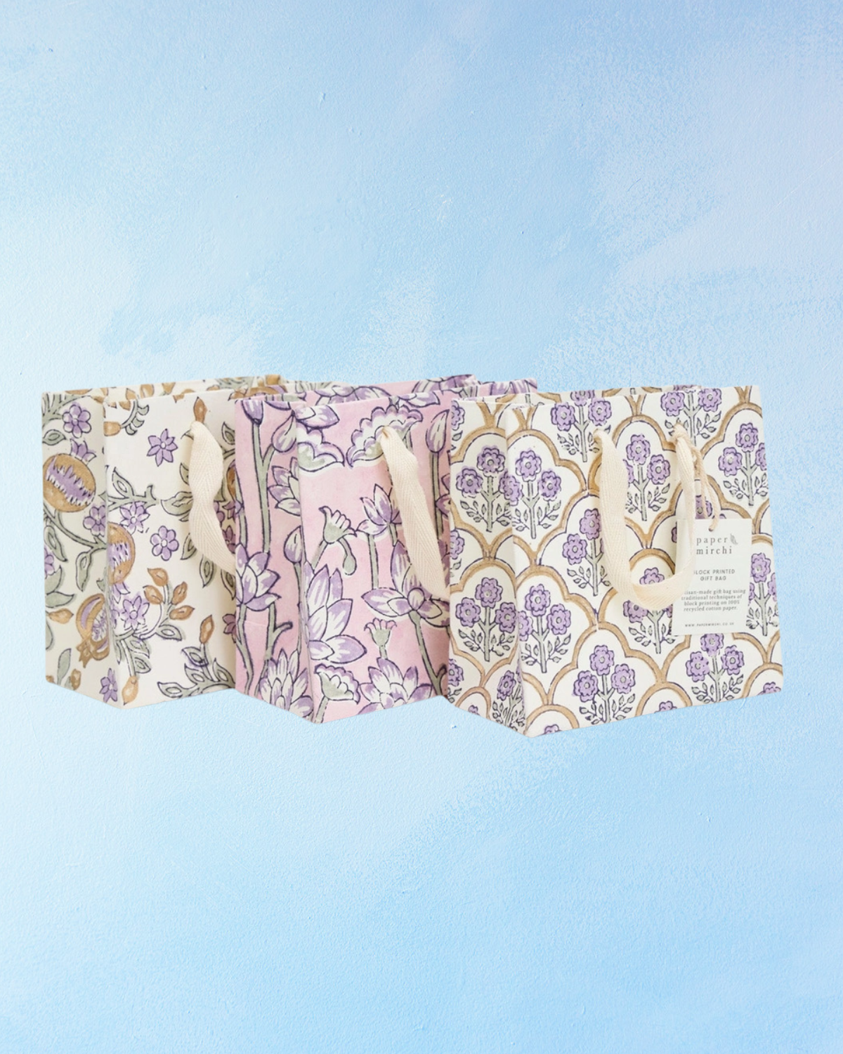 small gift bag - lavender (multiple styles)