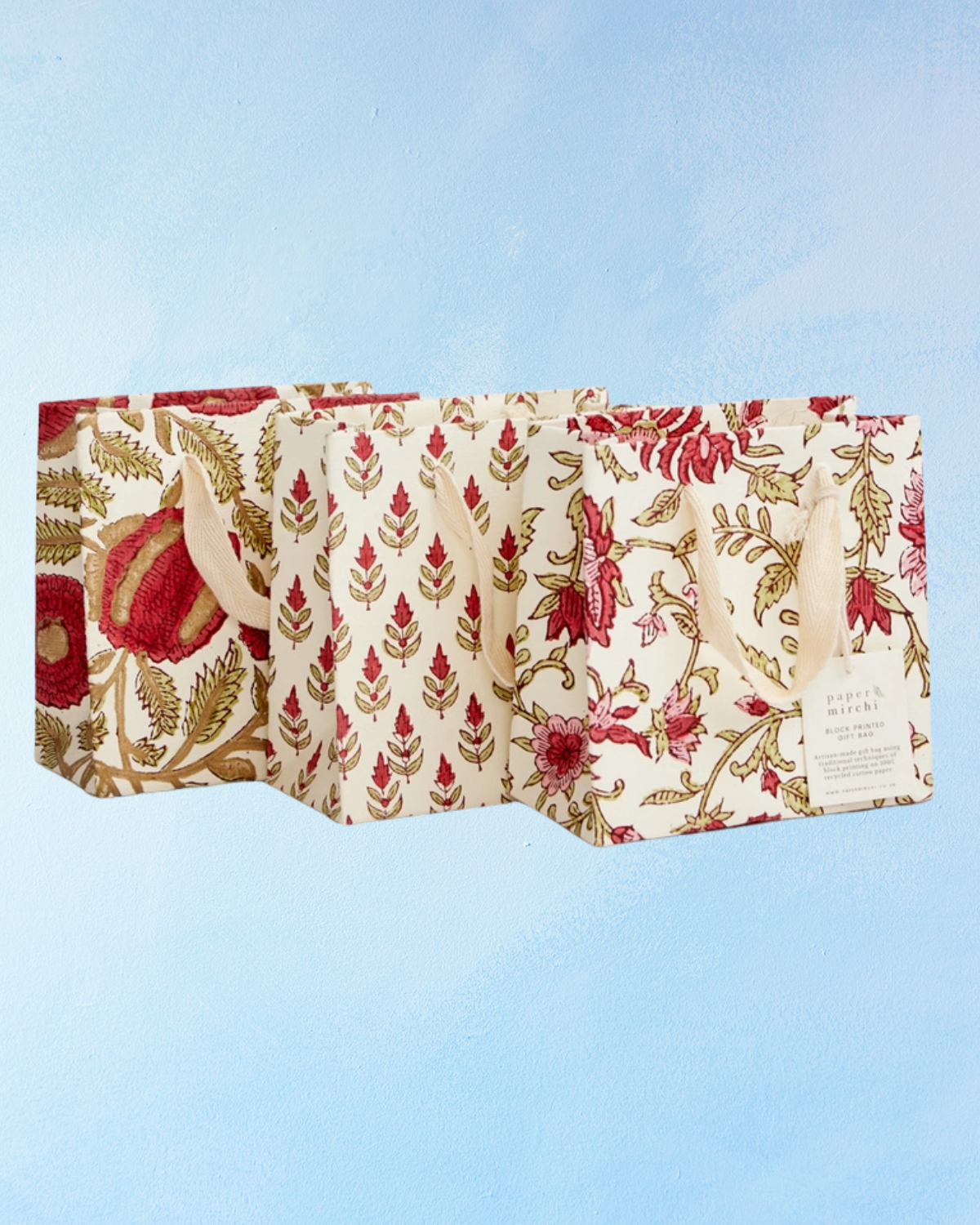 small gift bag - scarlet (multiple styles)