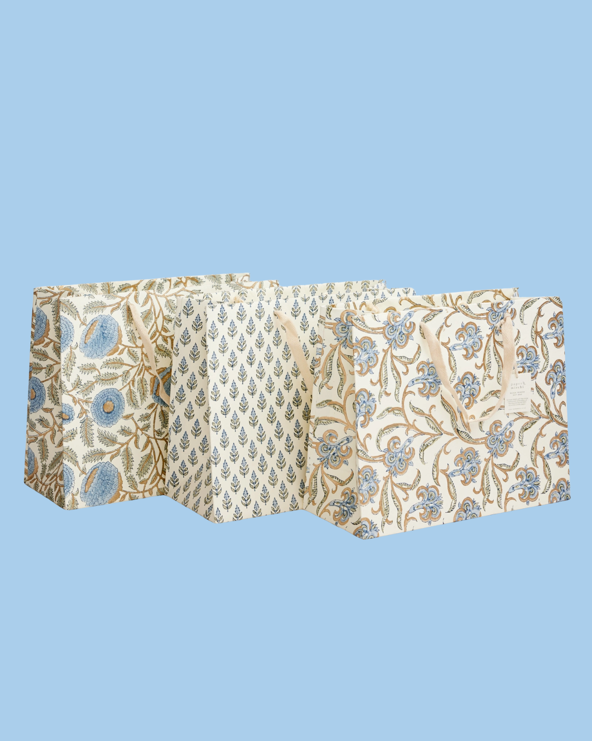 large gift bag - blue stone (multiple styles)