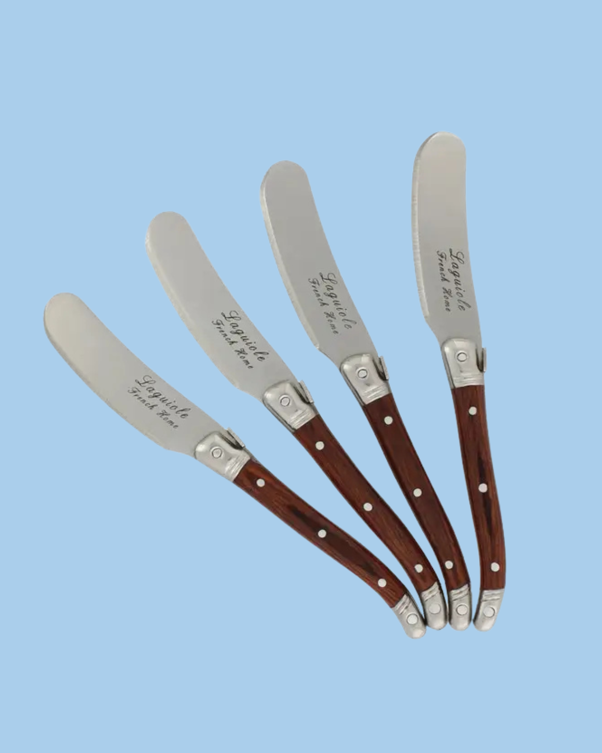 Laguiole four piece spreader set olivewood