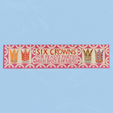 party hats - fancy paper crowns - set of six
