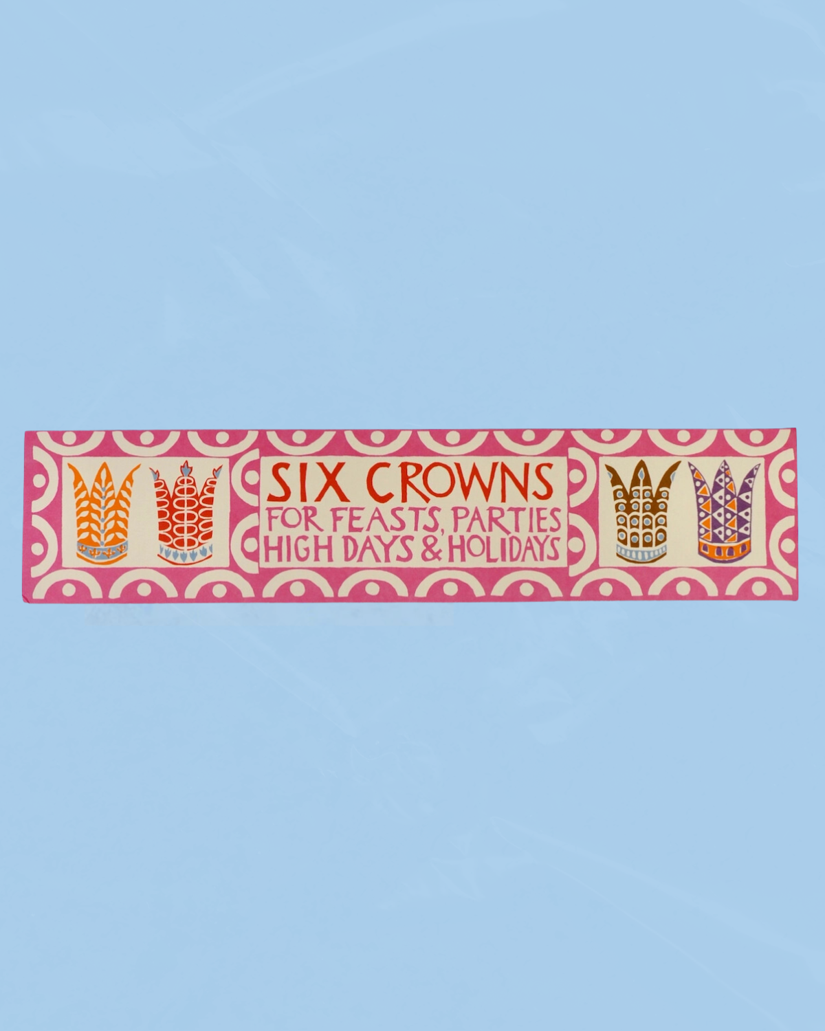 six fancy paper crowns