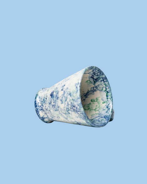 ceramic mug - blue marble