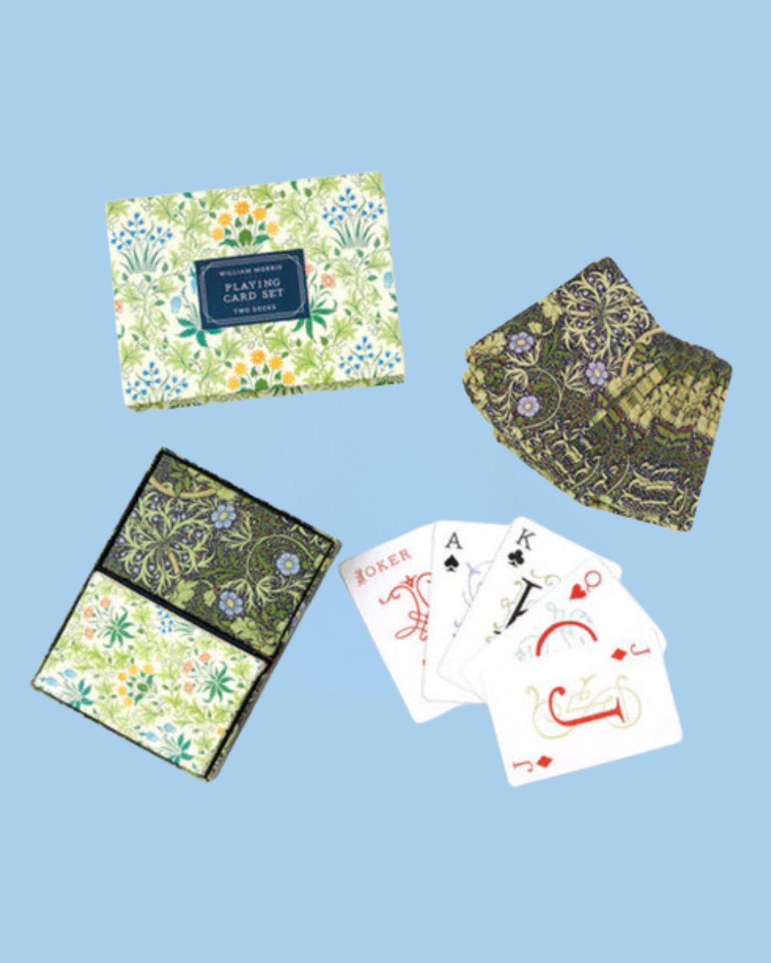 playing cards - william morris (two deck set)