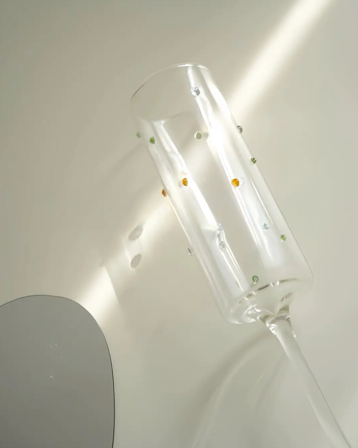 champagne flute - rainbow