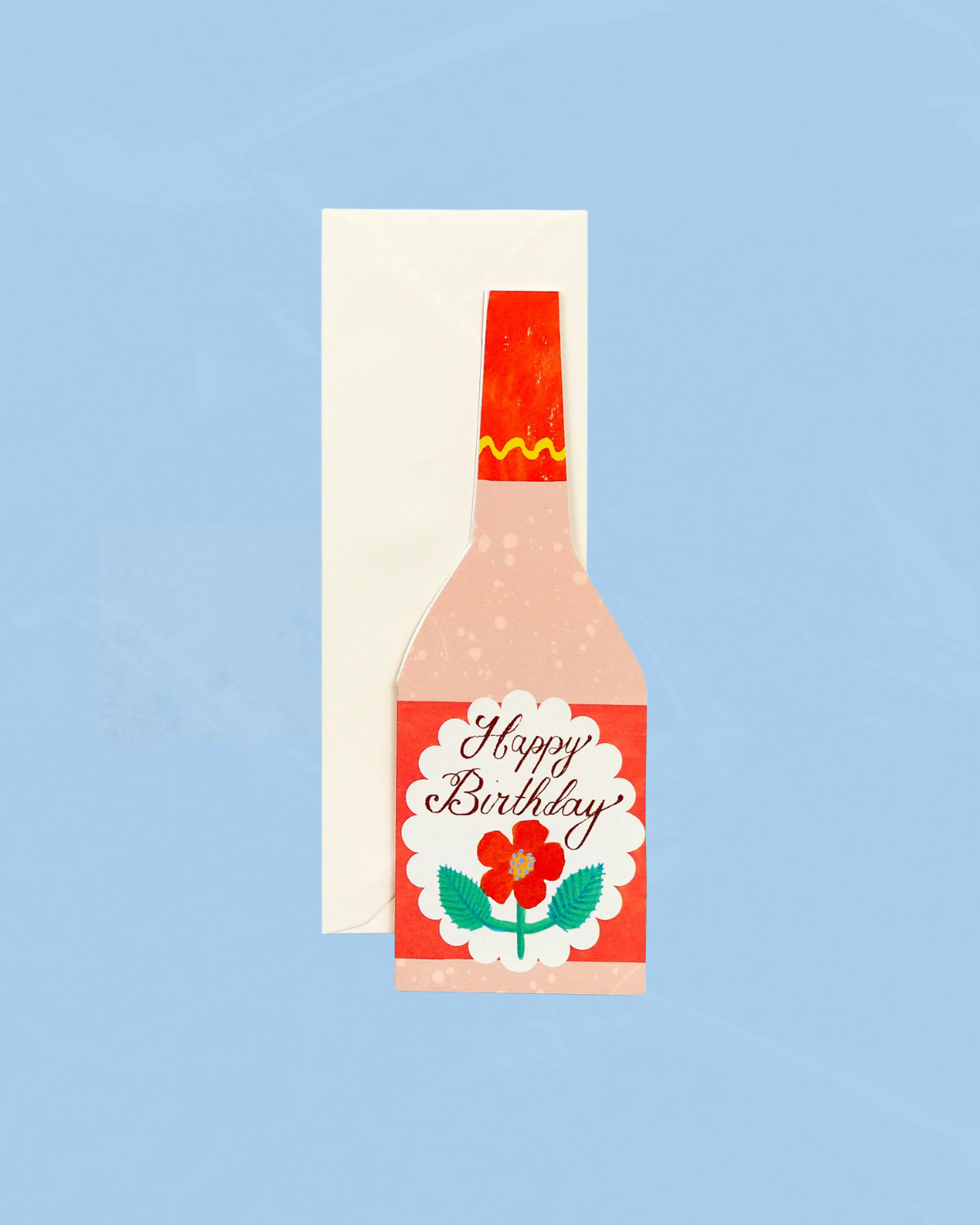 greeting card - birthday rosé