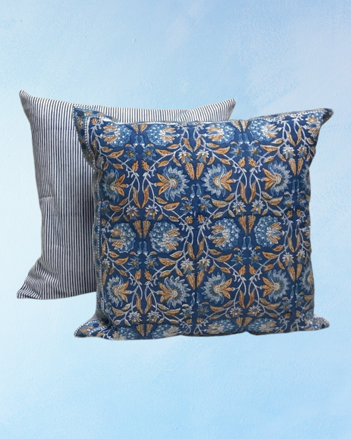 pillow - sarah blue (insert included)