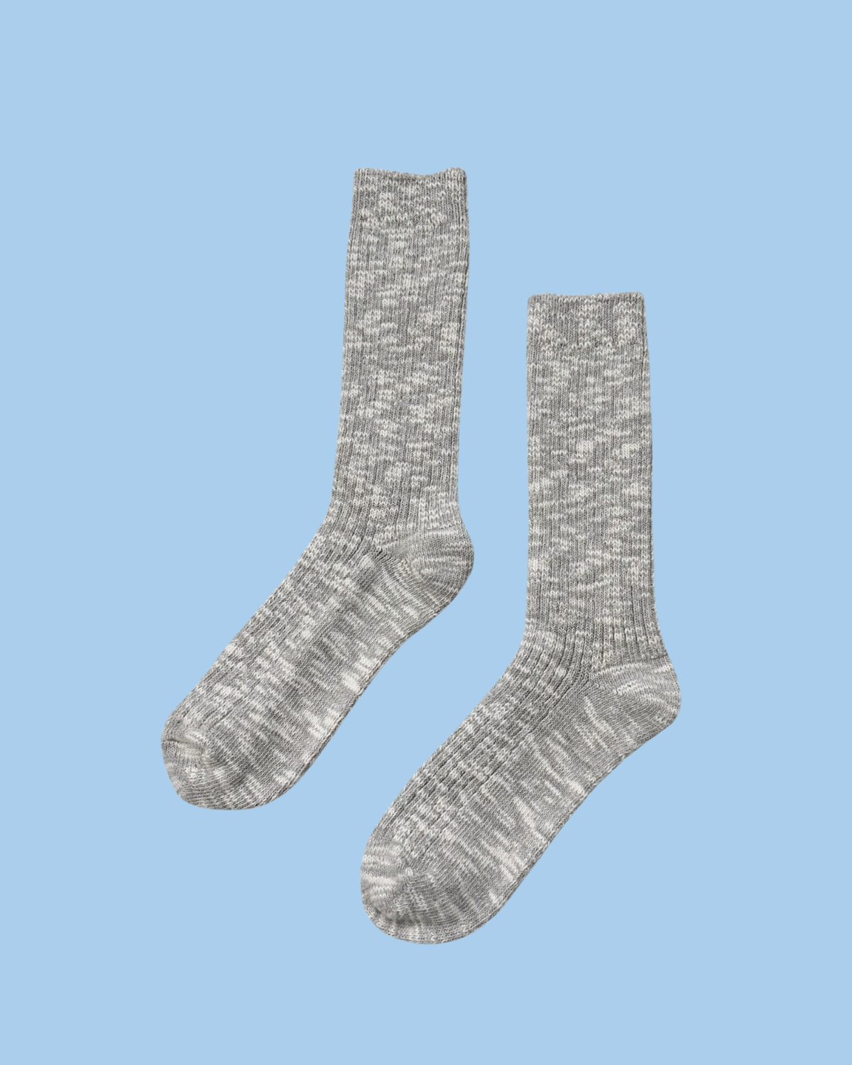socks - cottage - heather grey