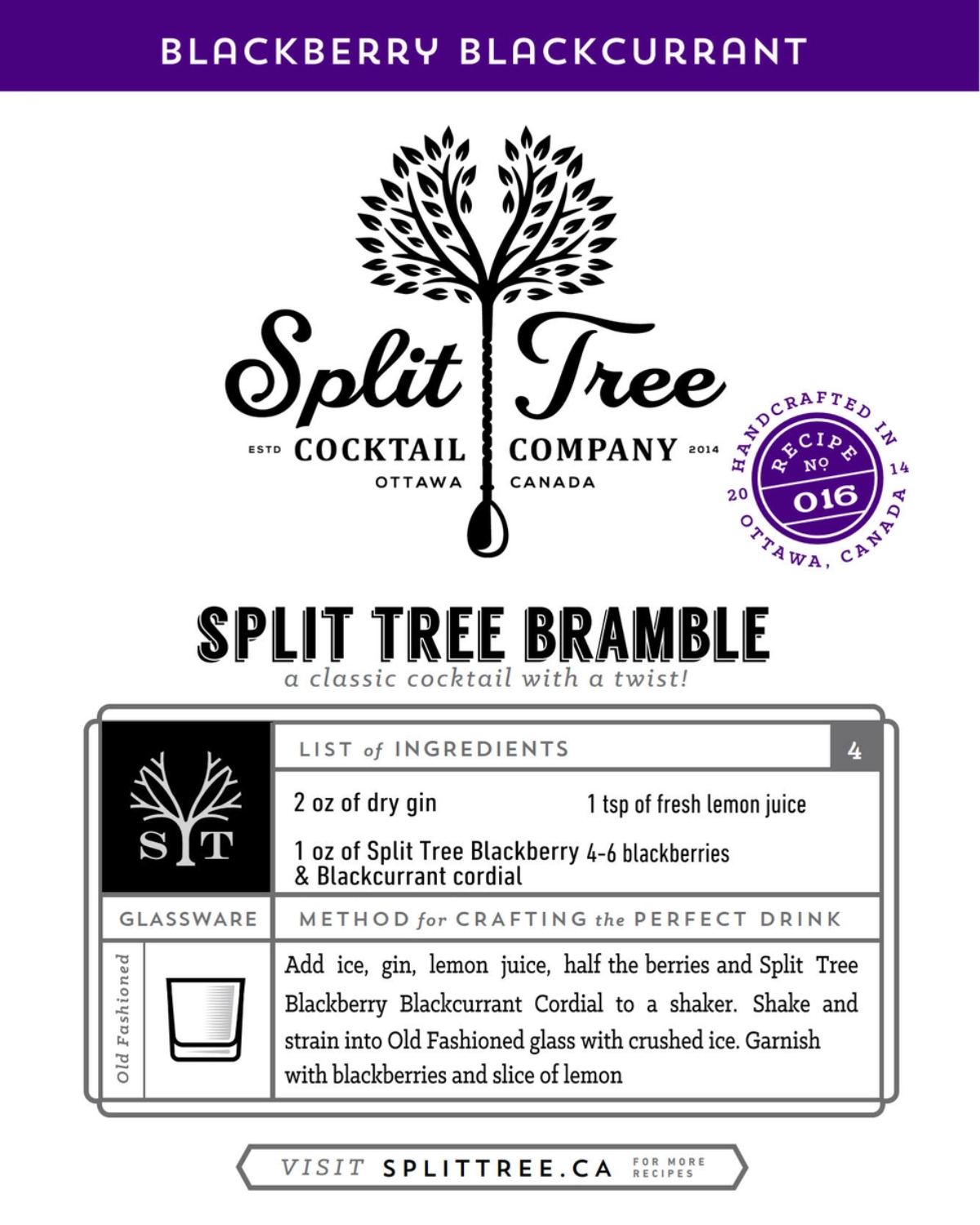 cocktail syrup - blackberry & currant cordial