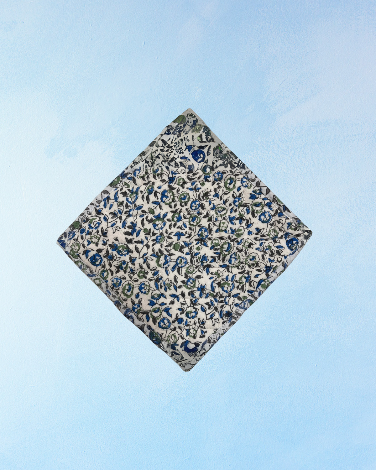 potholder - cornwall blue