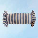 pillow - navy stripe bolster