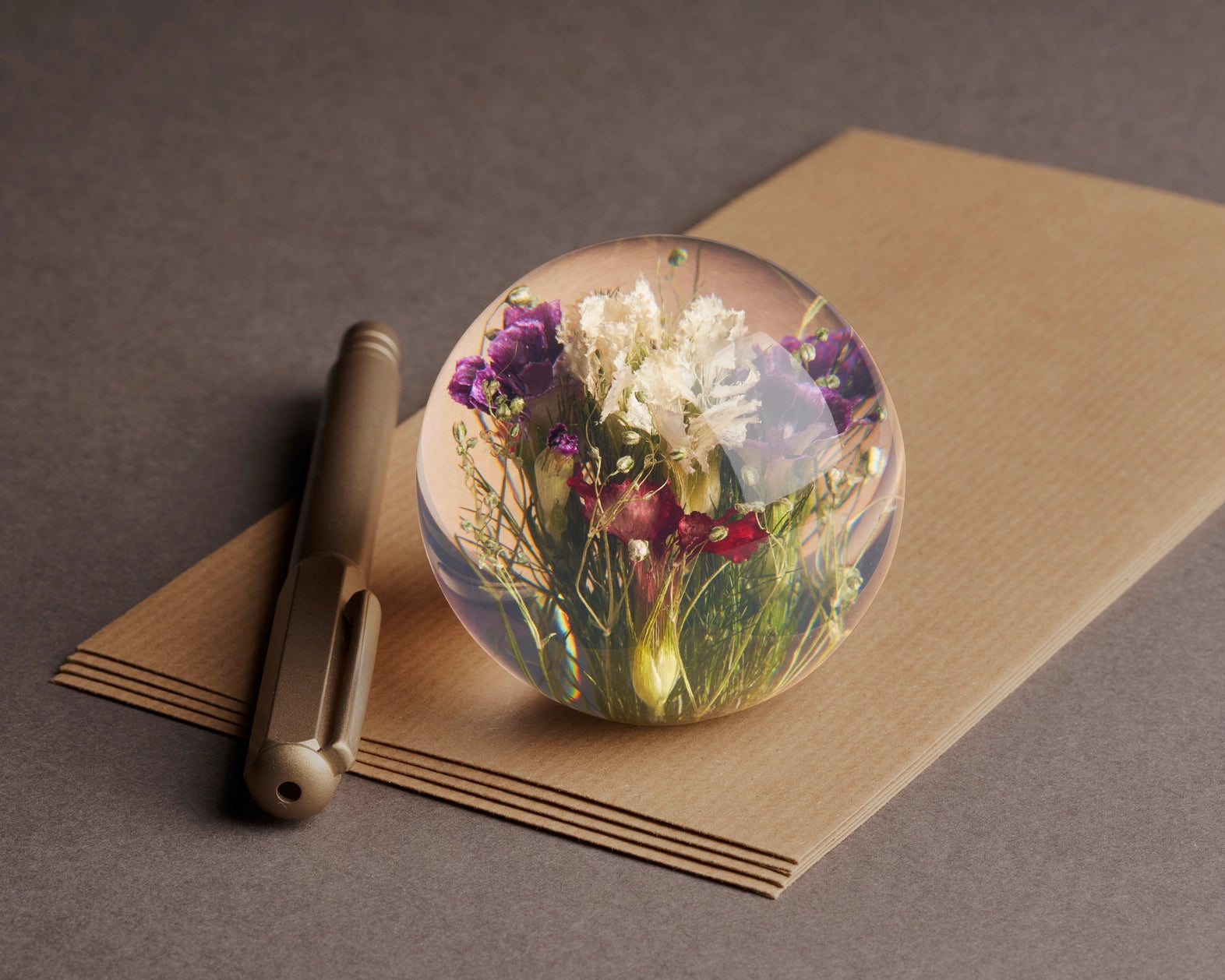 presse-papier - flore variée