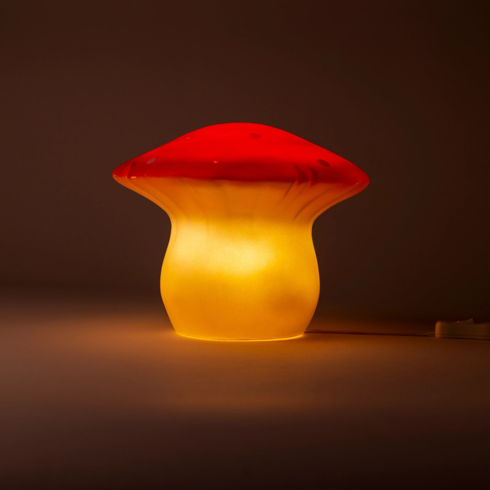 table lamp - red mushroom: medium