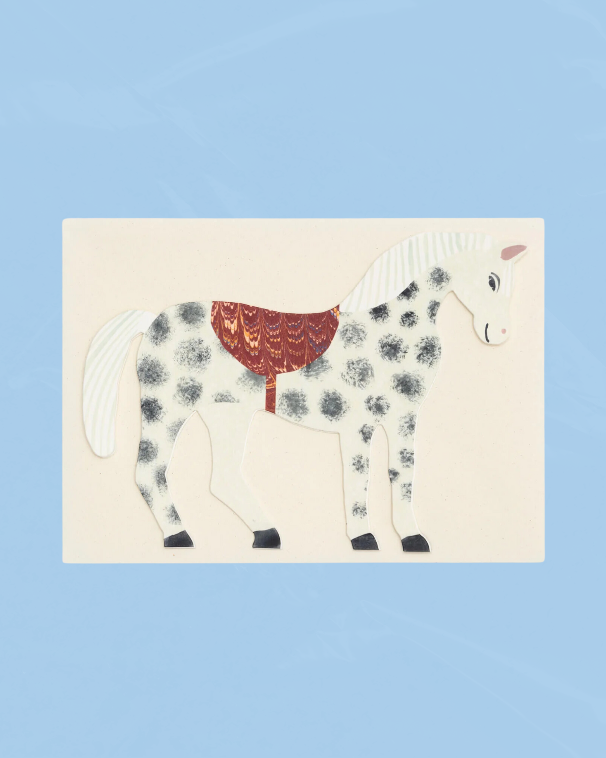 greeting card - tirzah's horse (stand-up)