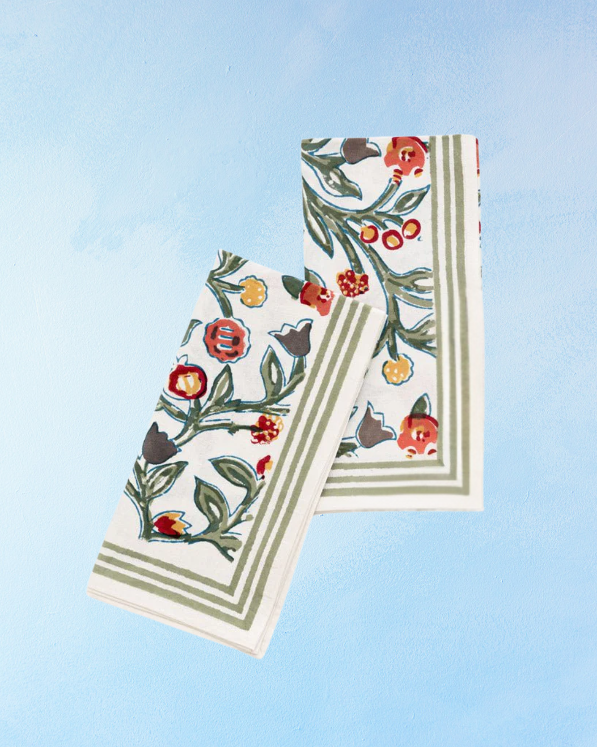 napkins - crimson & clover (set of two)