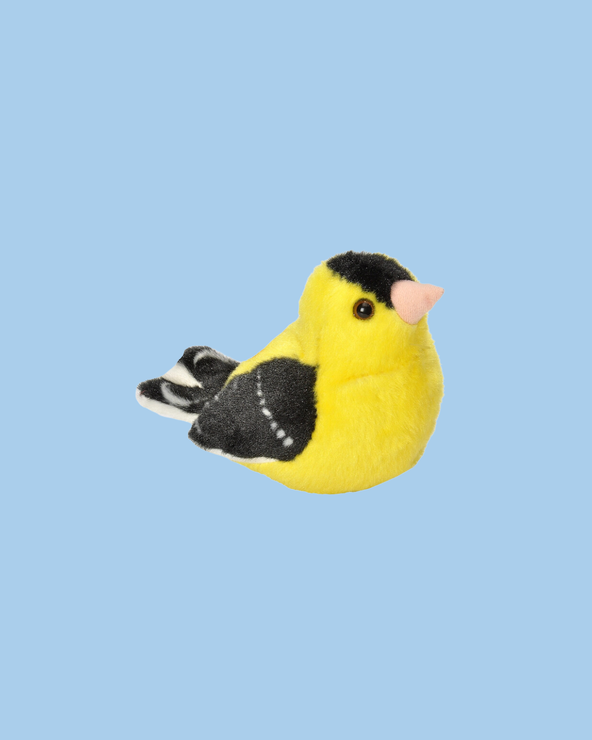 stuffed animal - singing goldfinch