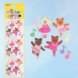 sticker sheet - ballerina bears