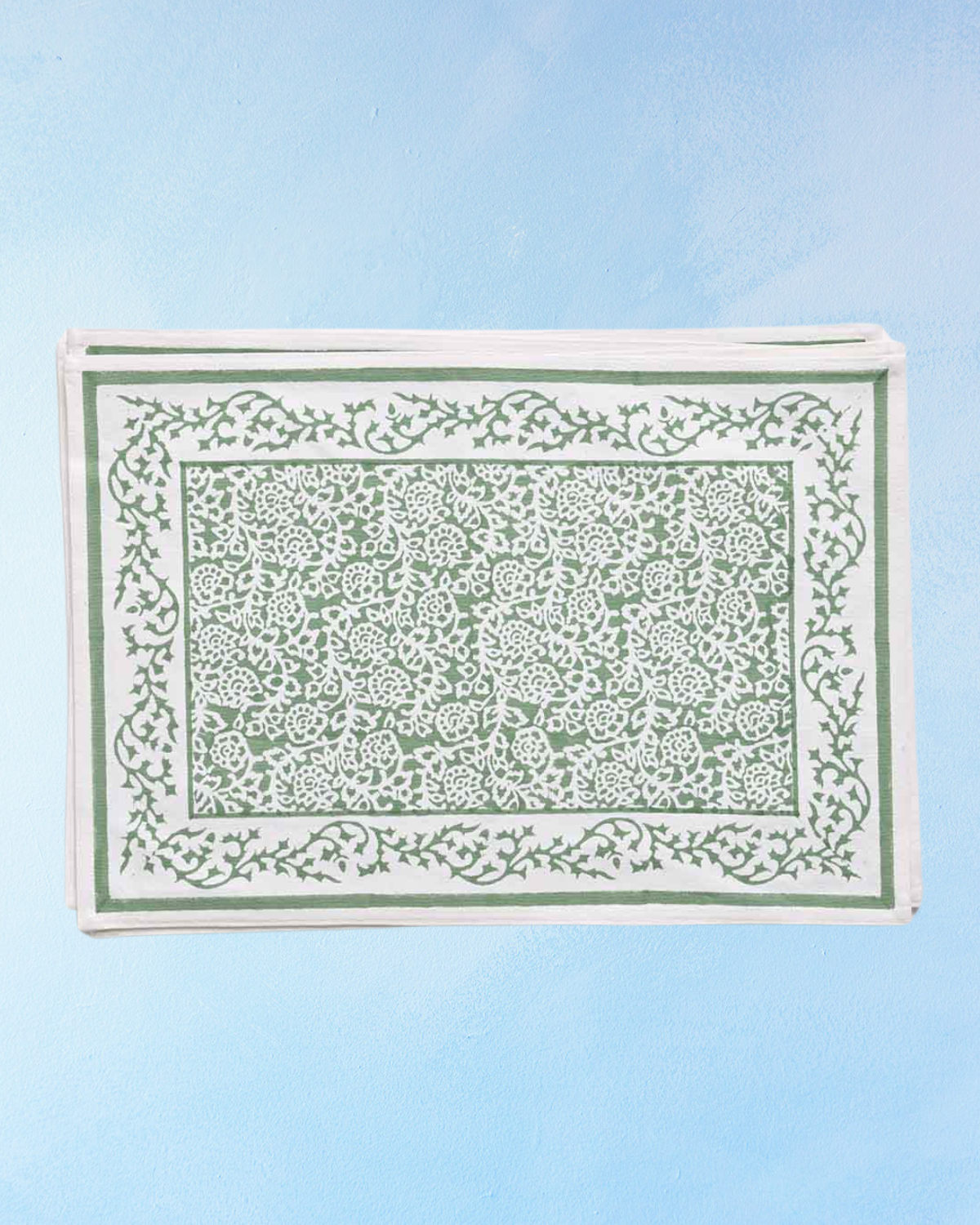 placemats - tapestry green