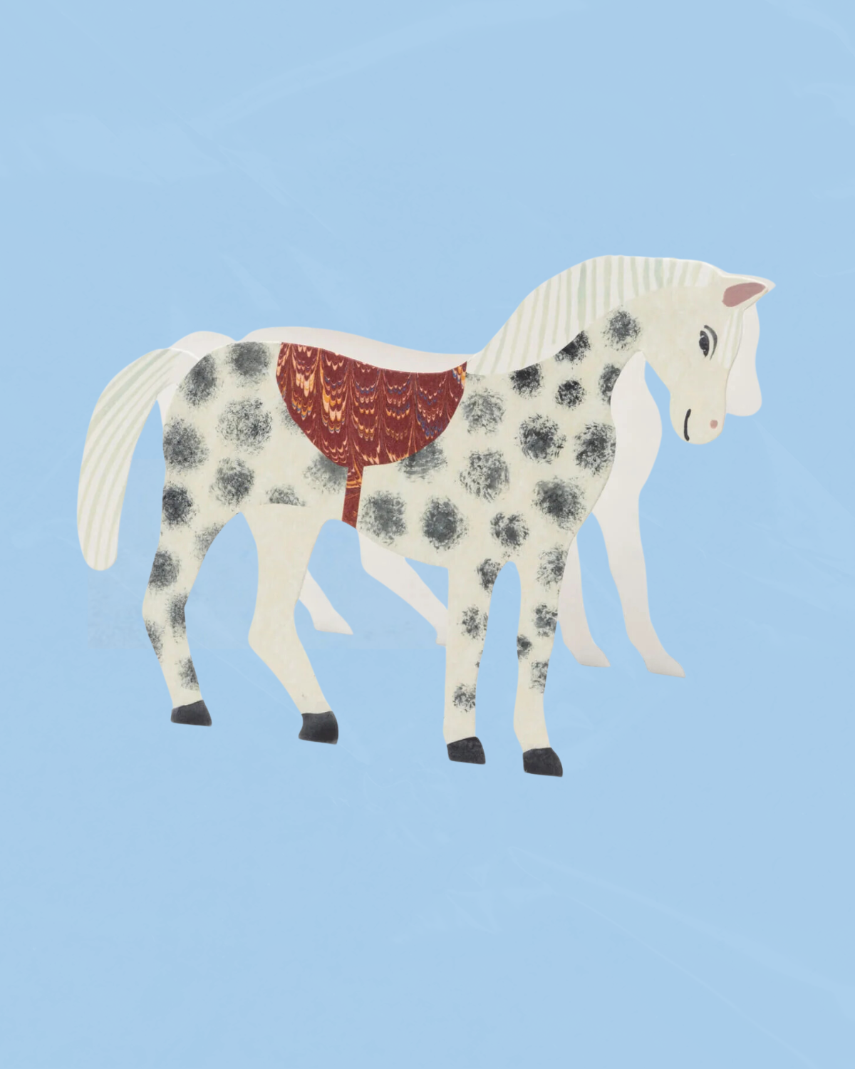 greeting card - tirzah's horse (stand-up)