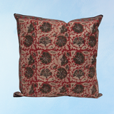 pillow - zinnia red