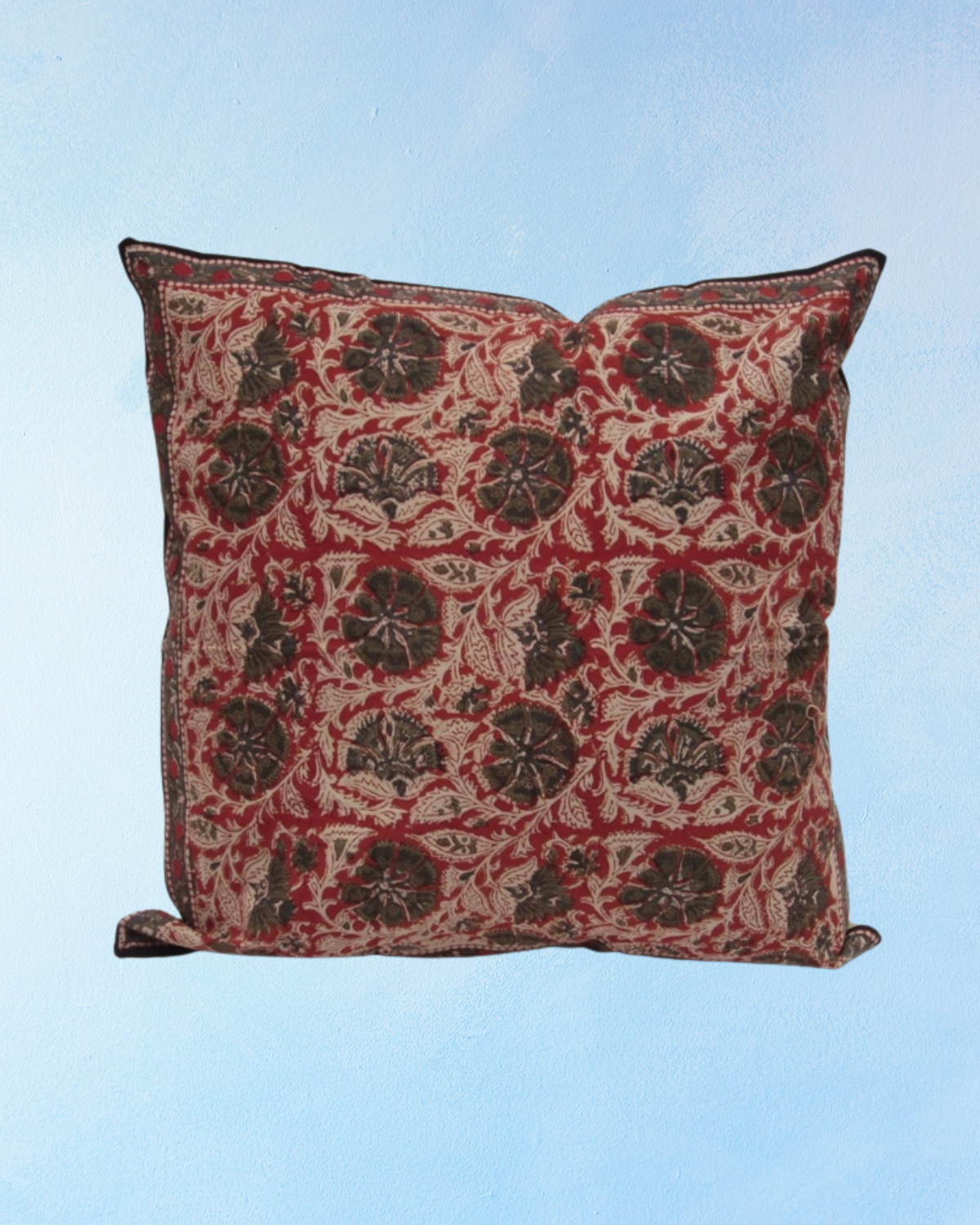 pillow - zinnia red (insert included)