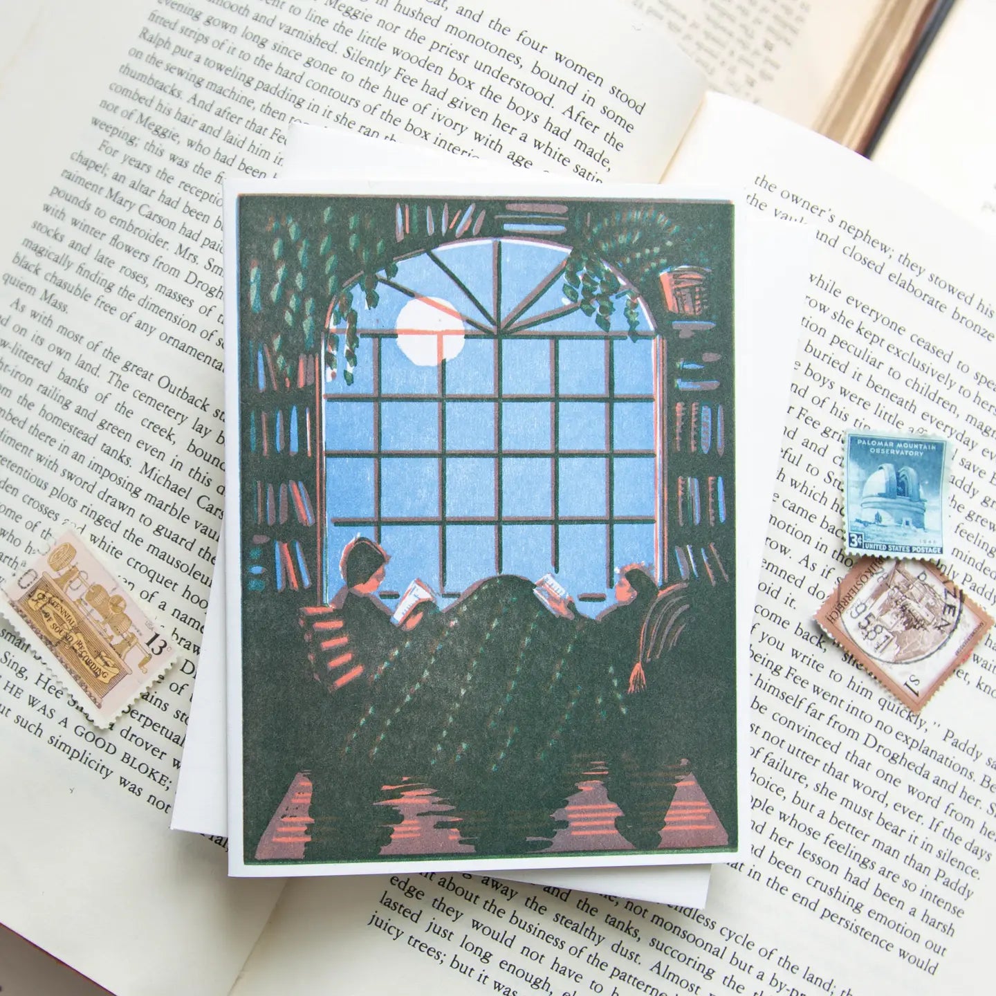 greeting card - reading together