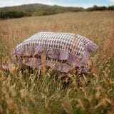 pillowcases - pink harlequin