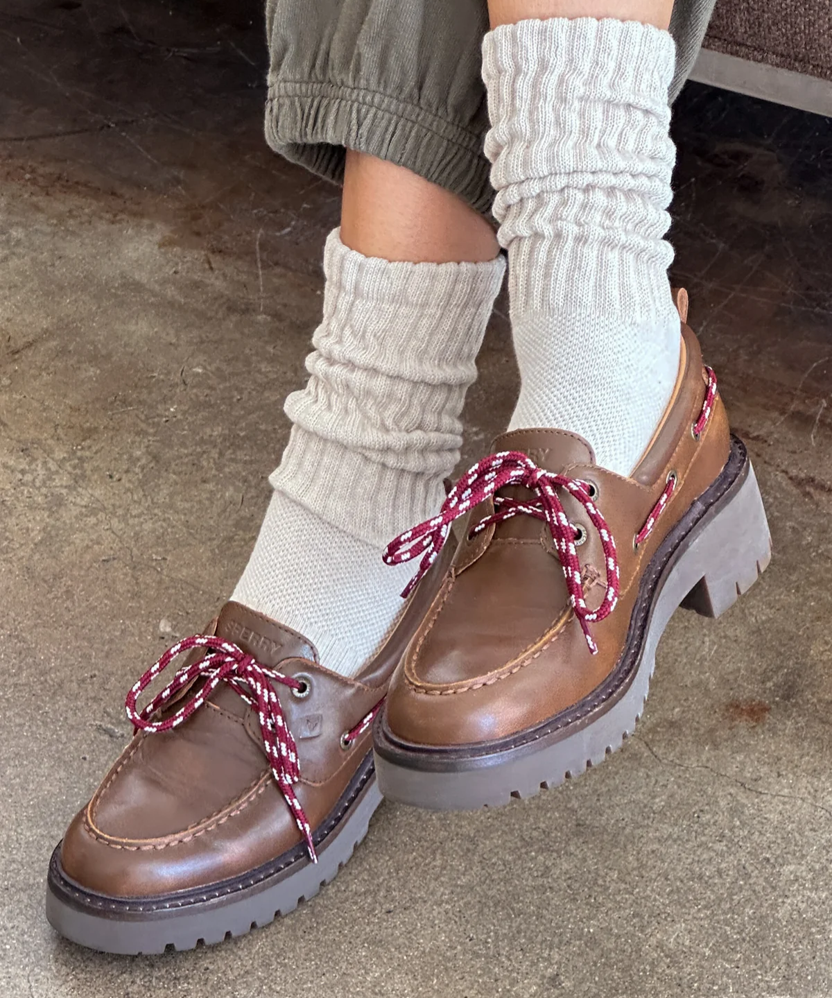 socks - ballet - oatmeal