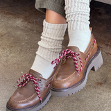 socks - ballet - oatmeal