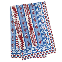 tea towel - avignon red & blue