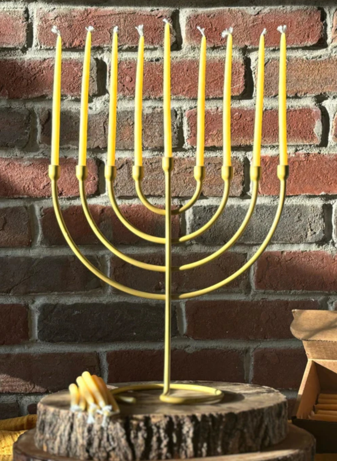 natural beeswax chanukah candles