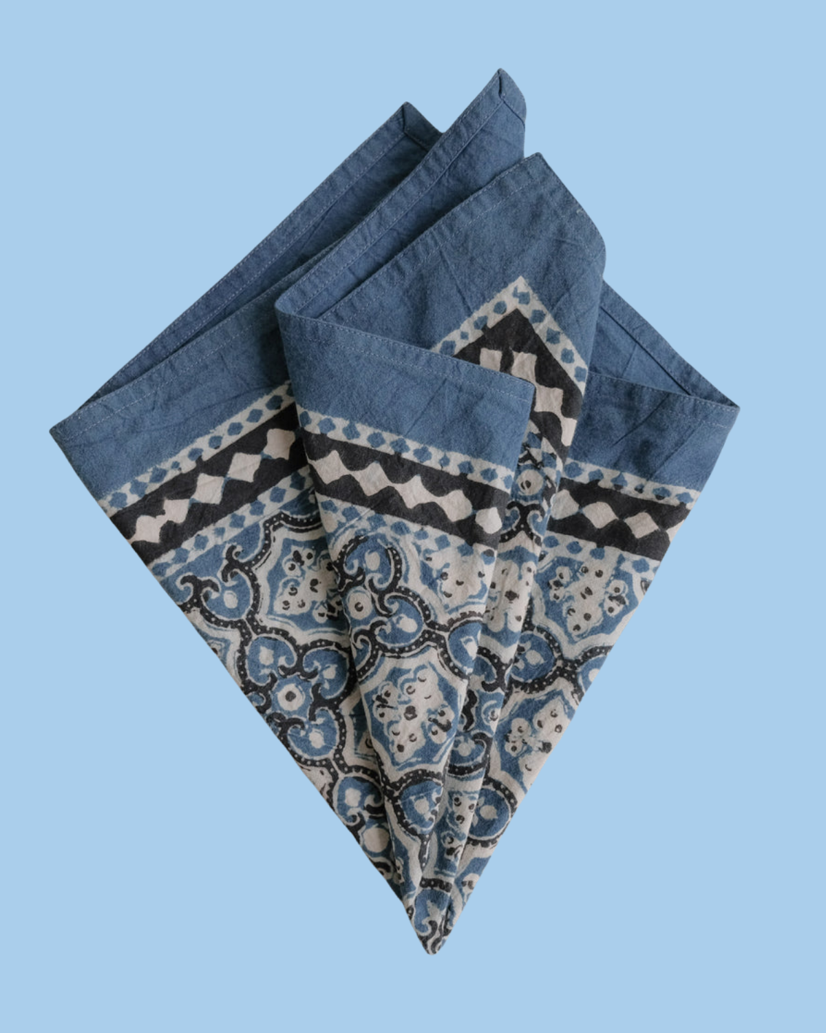 napkins - ajrakh indigo (set of two)