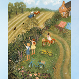 greeting card - along the hedgerow
