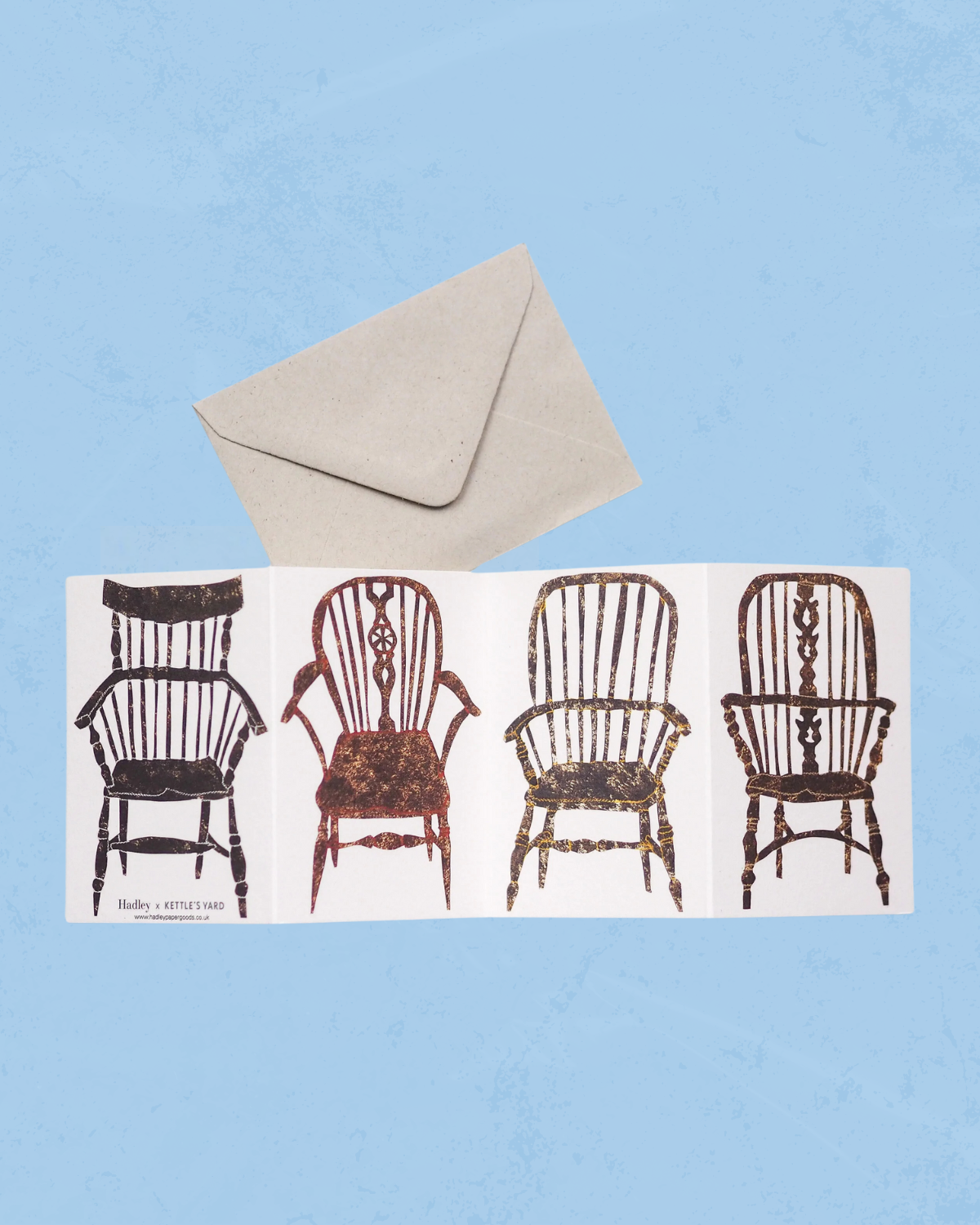 greeting card - chairs concertina