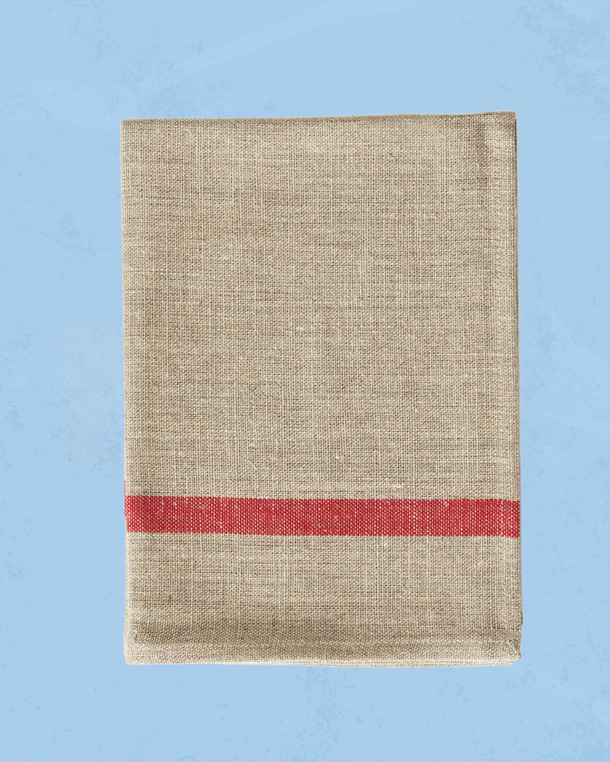 kitchen cloth - beige with red stripe