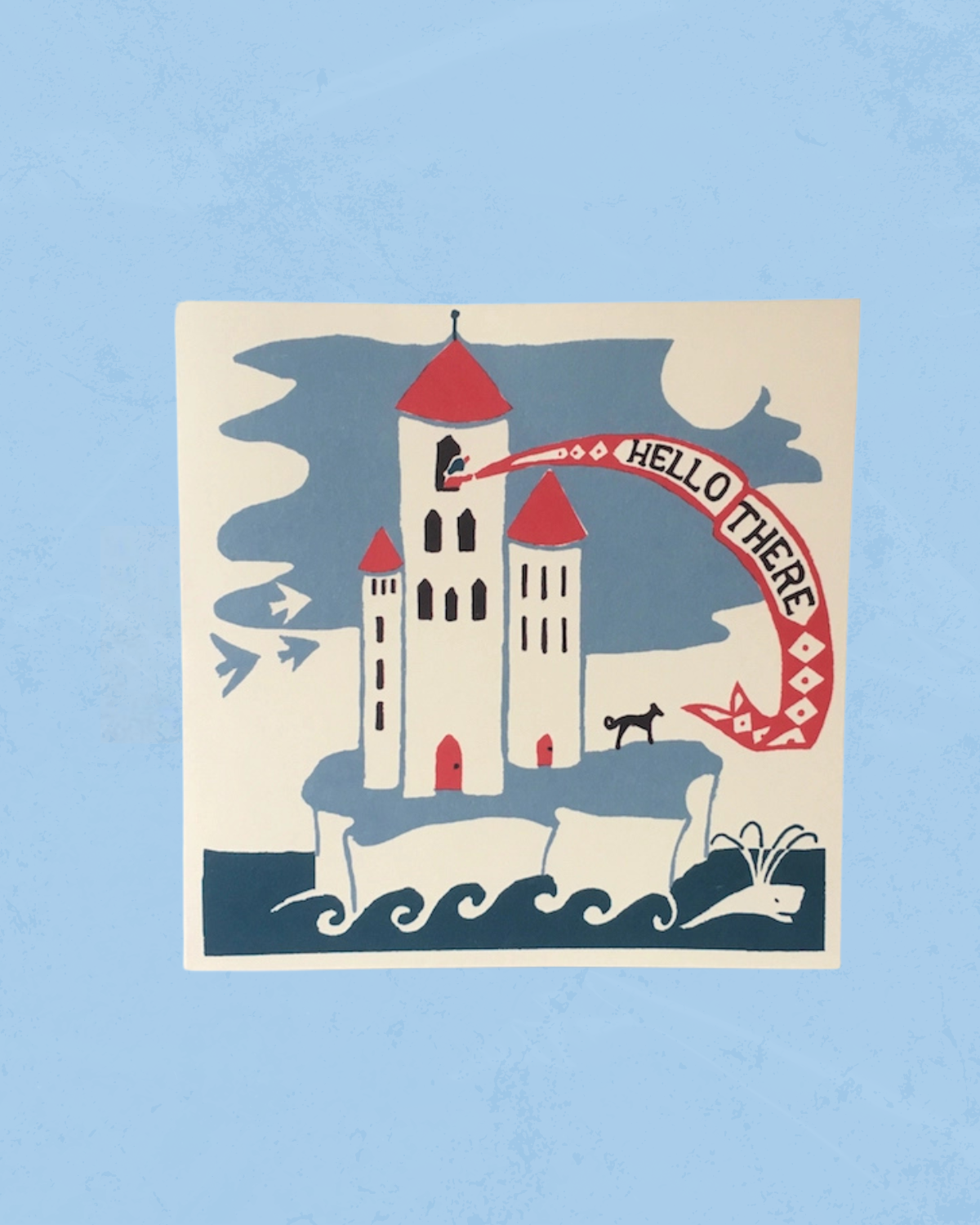 greeting card - lonely tower