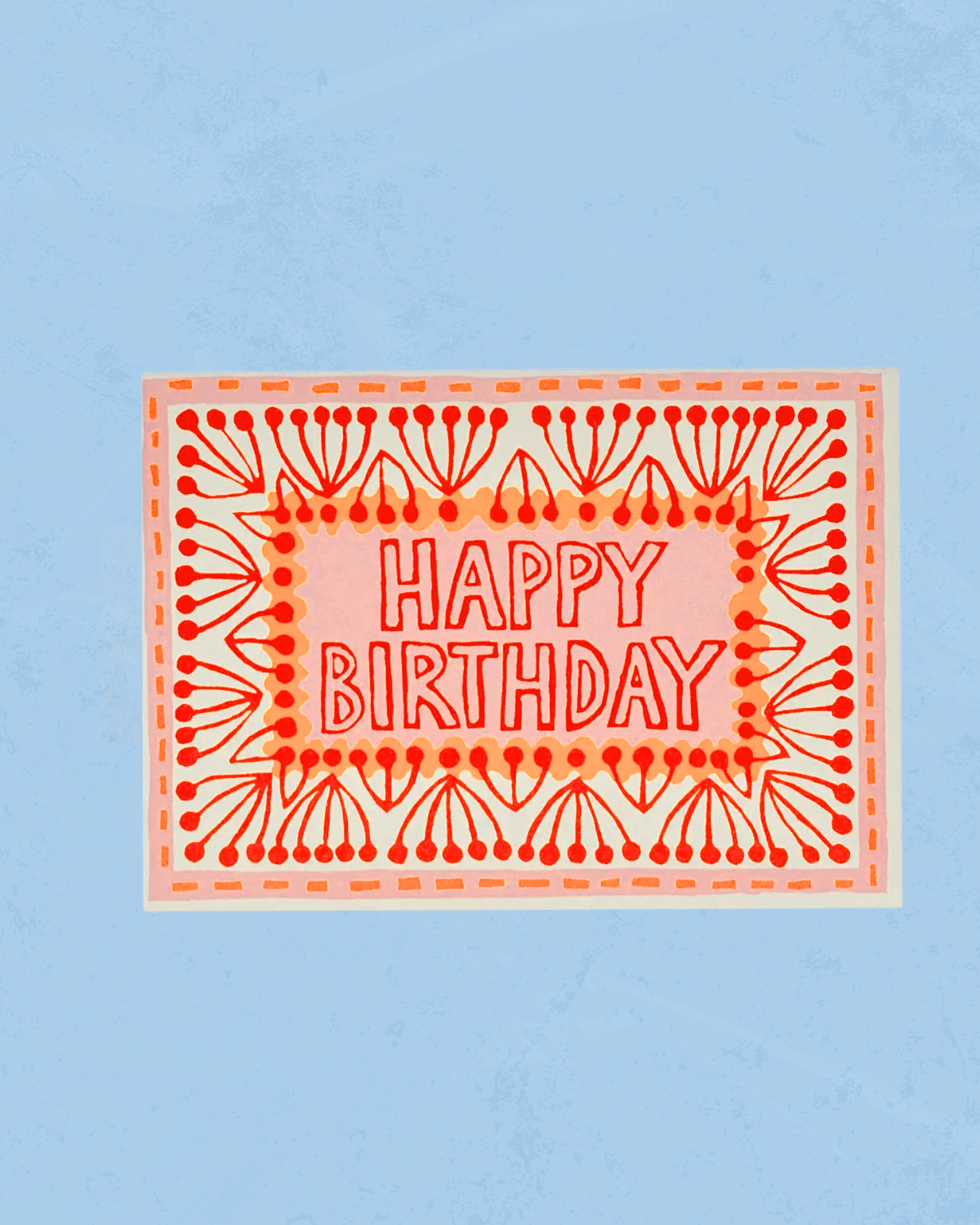 greeting card - neon happy birthday