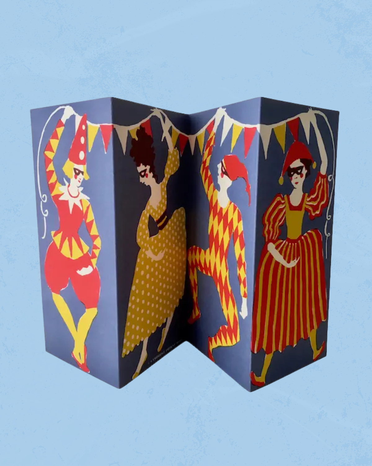 greeting card - italian theatre concertina