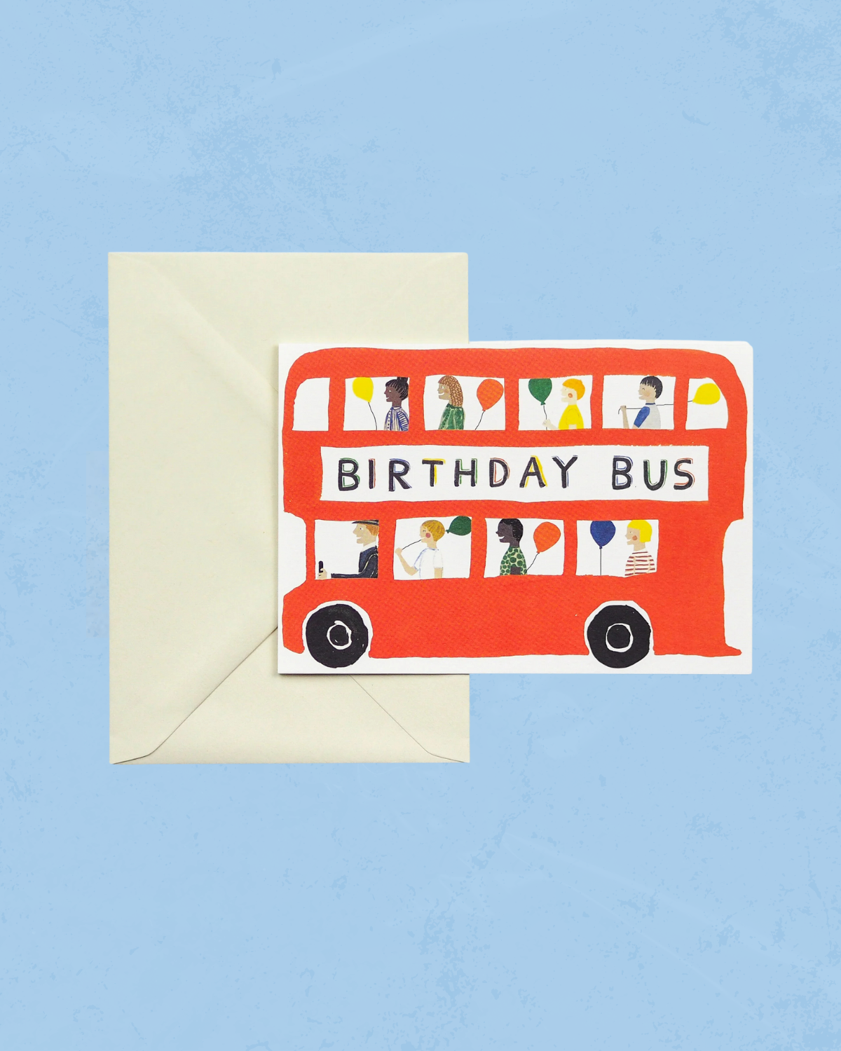 greeting card - birthday bus